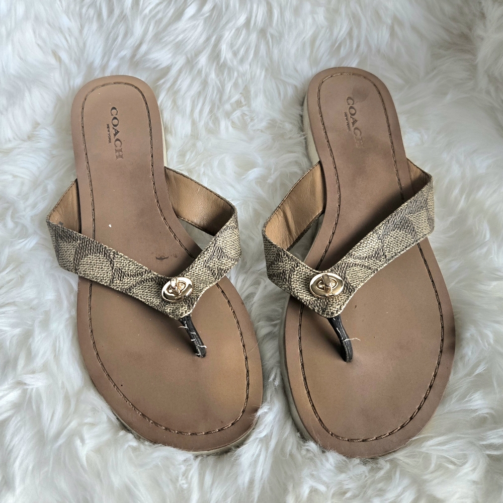 Coach Tan Sandals for Women